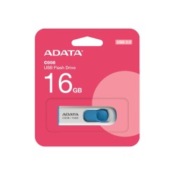 Adata C008-16GB 16GB USB2.0 Classic (White + Blue) Flash Bellek