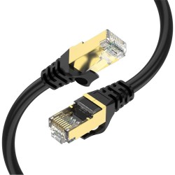 Qgeem QG-OT0610 15mt Cat6 CU AWG24-7 UTP Siyah Network Kablosu