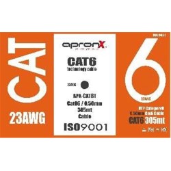 Apronx Cat6 23AWG 305Mt 0,50mm Turuncu Utp Kablo 