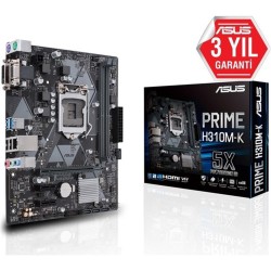 Asus Prime H310M-K R2.0 Intel H310 Lga1151 Ddr4 2666 Dv Anakart