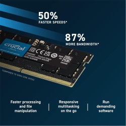 Crucial 16GB DDR5 4800MHz CL40 CT16G48C40S5 Notebook Ram 