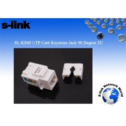 S-link SL-KS60 UTP CAT6 Kestone Jack3U 90 Der 