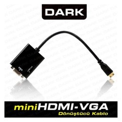 Dark DK-HD-AHDMINIXVGA Mini Hdmı - Vga Ve Ses Aktif Kablosu