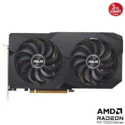 Asus Radeon RX7600 DUAL OC Edition 8GB GDDR6 128 Bit DUAL-RX7600-O8G Gaming Ekran Kartı