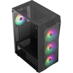 Aerocool AE-FLC-750BR  750W 80+ BR 4x120mm FRGB USB 3.0 Micro ATX-Mini ITX Siyah Kasa