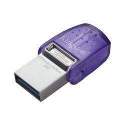 Kingston DTDUO3CG3-128GB DataTraveler microDuo 3C 200MB-s dual USB-A + USB-C Flash Bellek