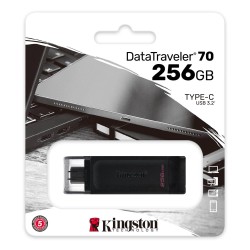 Kingston DT70 256GB USB-C 3.2 Gen 1 Type-C Flash Bellek