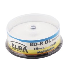 Elba Blu-Ray BD-R 6X 50GB 15Lİ Cake Box Prıntable