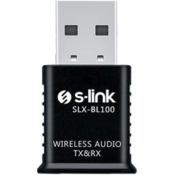 S-link SLX-BL100 2 in 1 Bluetooth Music 3.5 Jack Receiver - Transmitter      