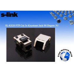 S-link SL-KS20 FTP CAT5E Kestone Jack3U 90 Dek