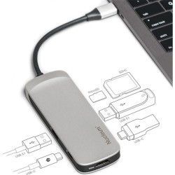 Kingston Nucleum Macbook HDMI+ USB 3.1 + USB-C + MicroSD + USB 3.1 + USB-C Apple Dönüştürücü 