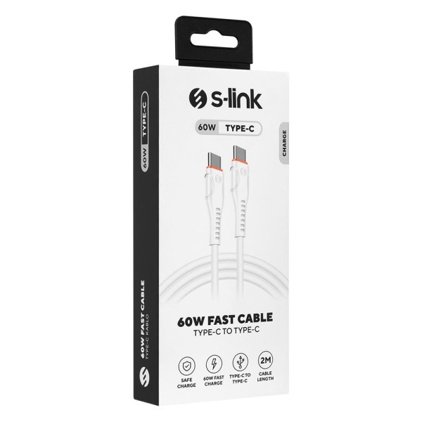 S-link SW-C135 2M 3A TypeC to TypeC Hızlı Data + Sarj Kablosu