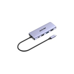 Hiksemi HS-HUB-DS8 Type-C To HDMI+USB3-3+USB2+SD-TF+PD Çoklayıcı