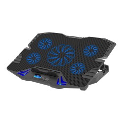 Frisby FNC-5232ST RGB GS5 Notebook Soğutucu (5xFan) LCD Kontrol Pane Metal Izgara 2 x USB Port