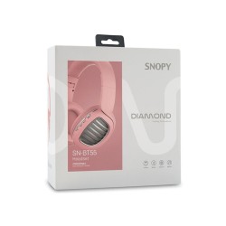 Snopy SN-BT55 DIAMOND TF Kart Özellikli Pembe Bluetooth Kulaklık