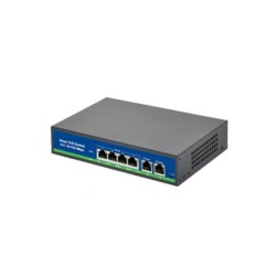 ISEE ISS-1006P 4 Port Poe+ 10-100 Mbps 2 Port 10-100 Uplink Switch 78W