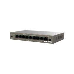 Tenda TEG1110PF-8-102W 9 Port 8 Port Poe+ 10-100-1000 Switch + 1 Port Uplink + 1 Port SFP