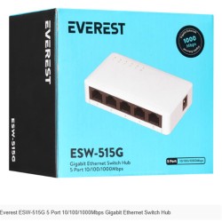 Everest ESW-515G 5 Port 10-100-1000Mbps Gigabit Ethernet Switch Hub