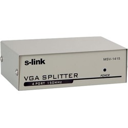 S-link msv-1415 1PC-4 Vga 150mhz Monitör Çoklayıcı