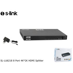 S-link SL-LU6218 8 Port 4k-2k Hdmı Splitter