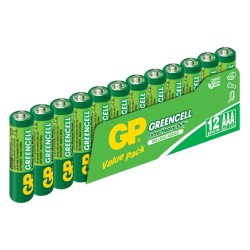 GP Greencel R03 AAA Boy İnce Çinko Kalem Pil 12'li Paket GP24G-VS12