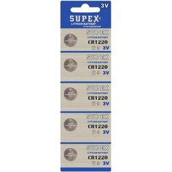 Supex Cr1220 3V Lityum 5Li Blister Pil