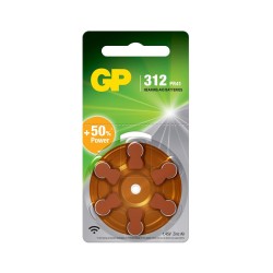 GP ZA312 1.4V Düğme Kulaklık Pili  6'lı Paket